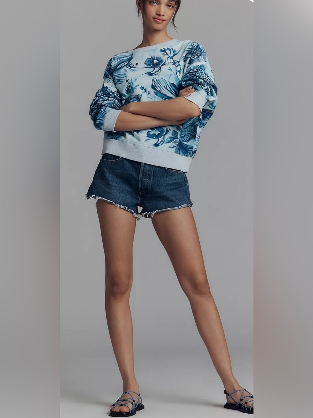 NWT Pilcro Batik Oversized Sweatshirt - Picture 2 of 7